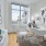 a room with a desk and a chair